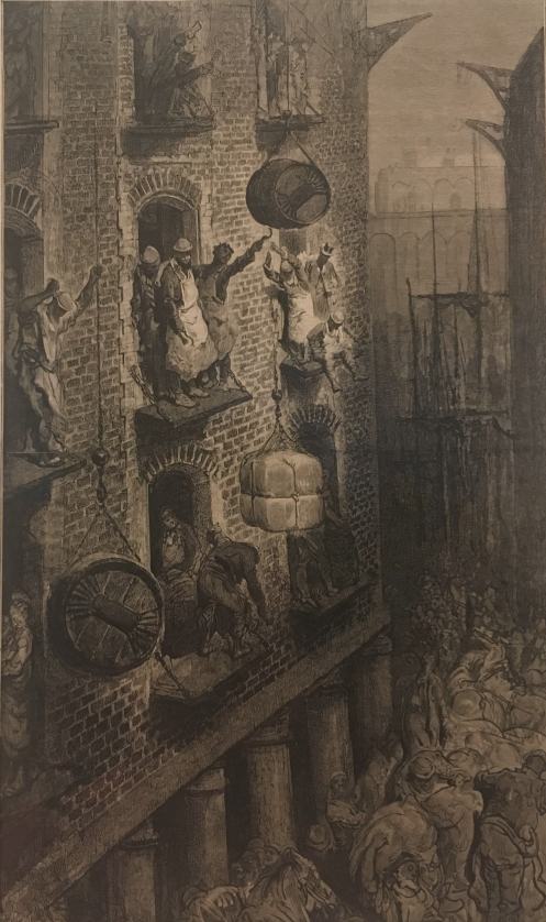 Gustave Doré, Les Quais de Londres, gravure sur bois, musée d'art moderne et contemporain de Strasbourg